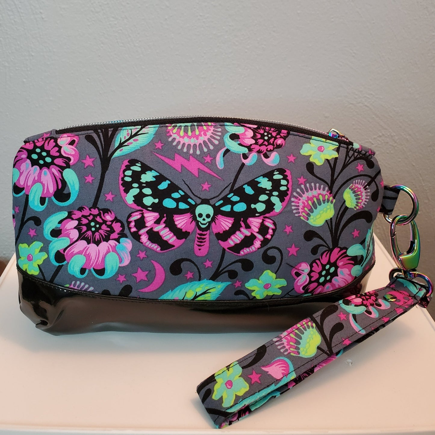 Tula Pink Fabric Wristlet Clutch Bag