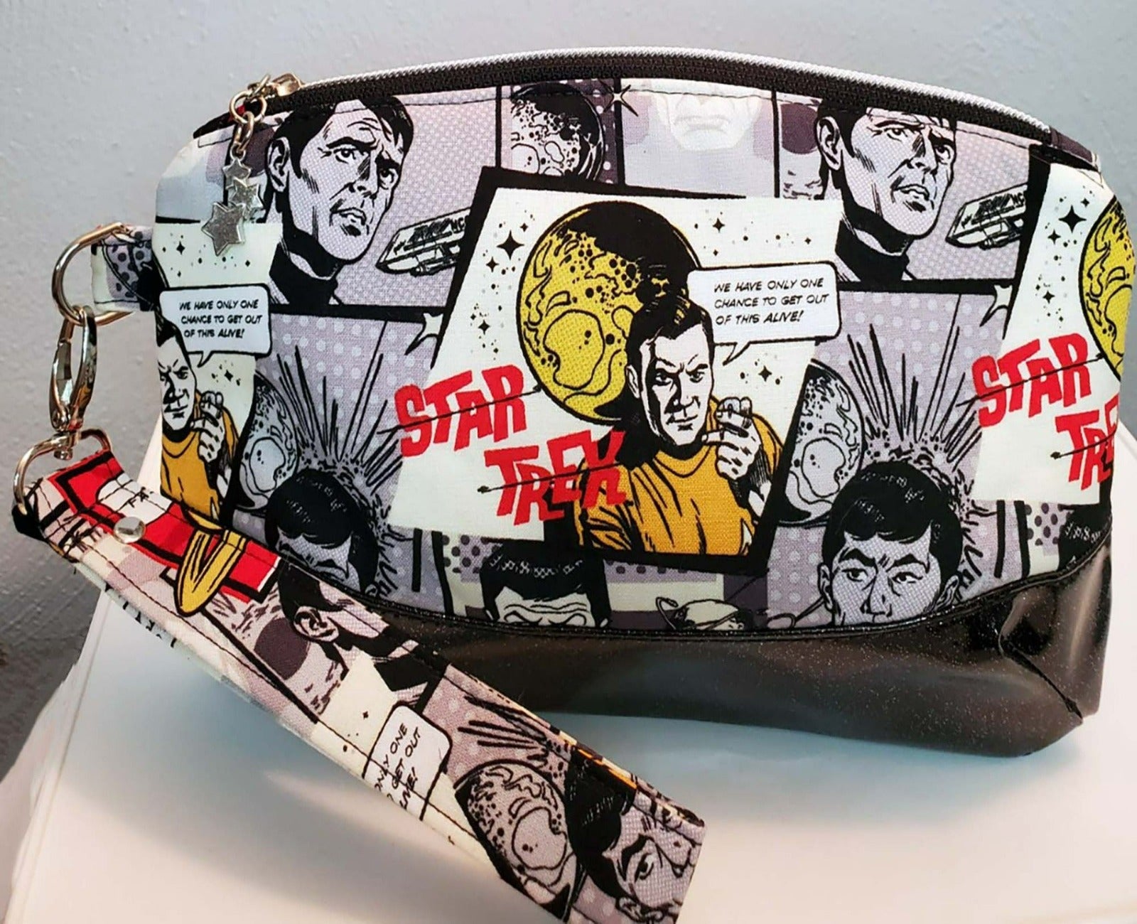 Sci Fi Theme Wristlet Clutch Bag