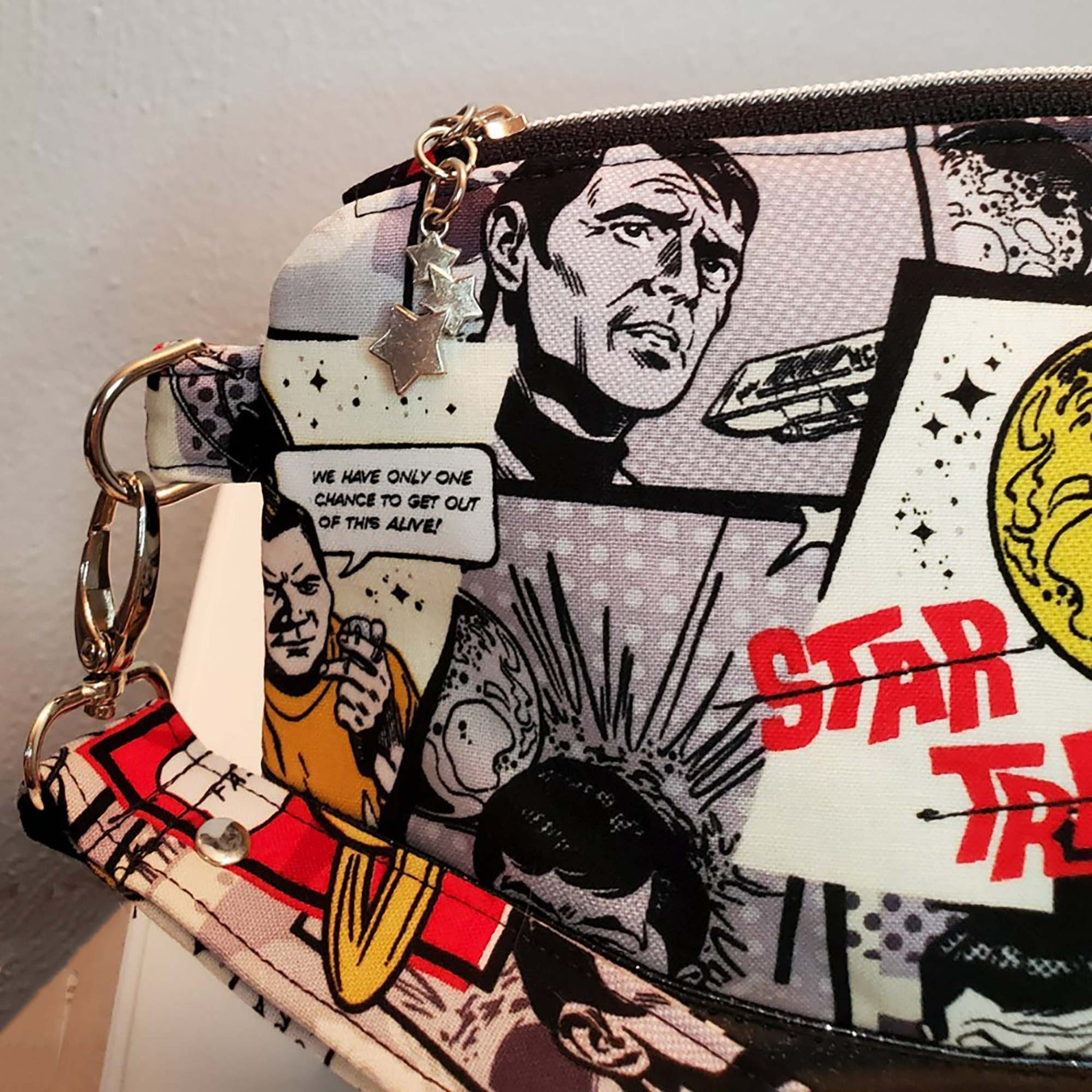 Sci Fi Theme Wristlet Clutch Bag